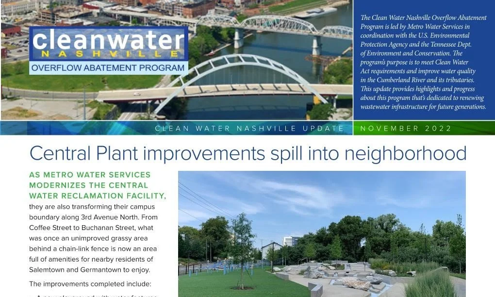 The latest Clean Water Nashville Newsletter is available!
