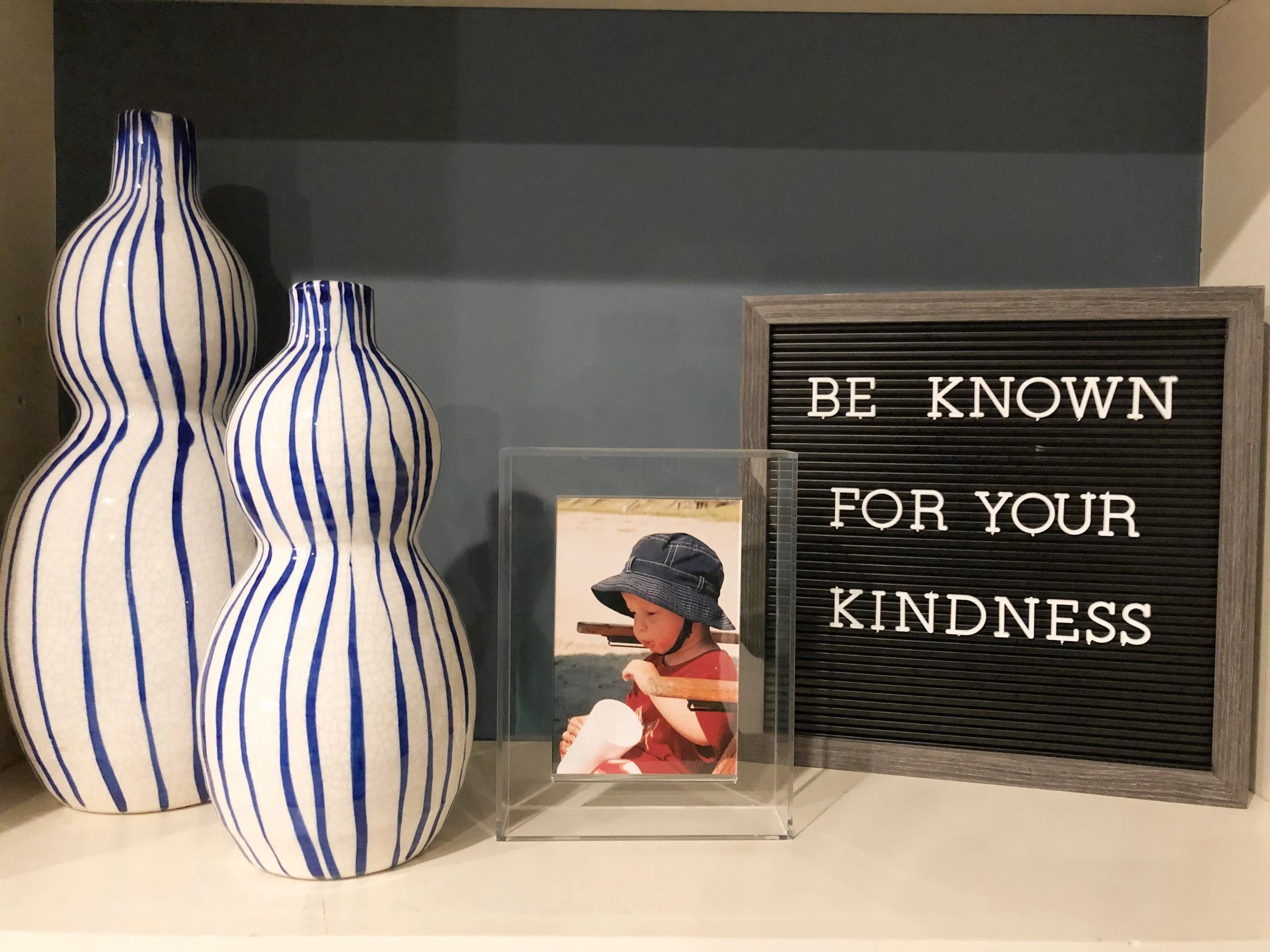 The forgotten cases, basement bookcases . . . 