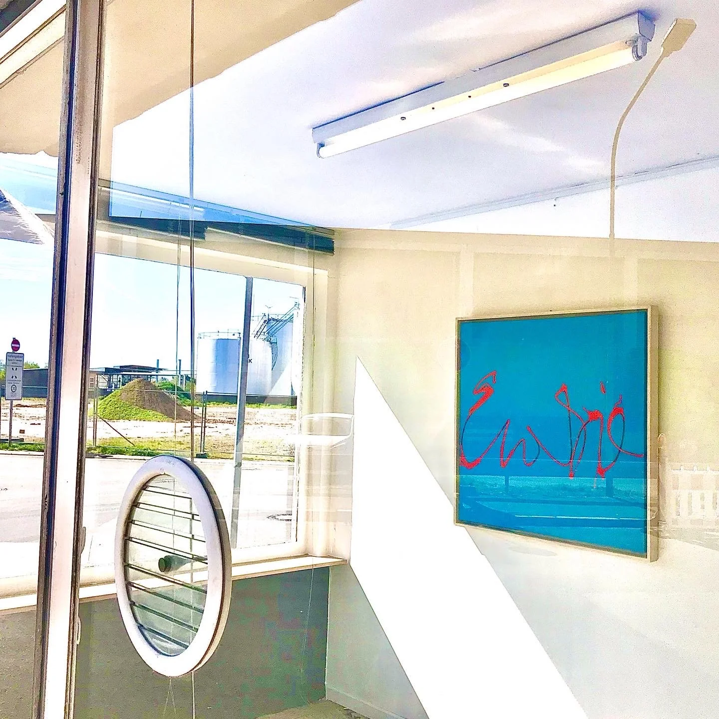 Schaufenster altes Hafenamt Hanau