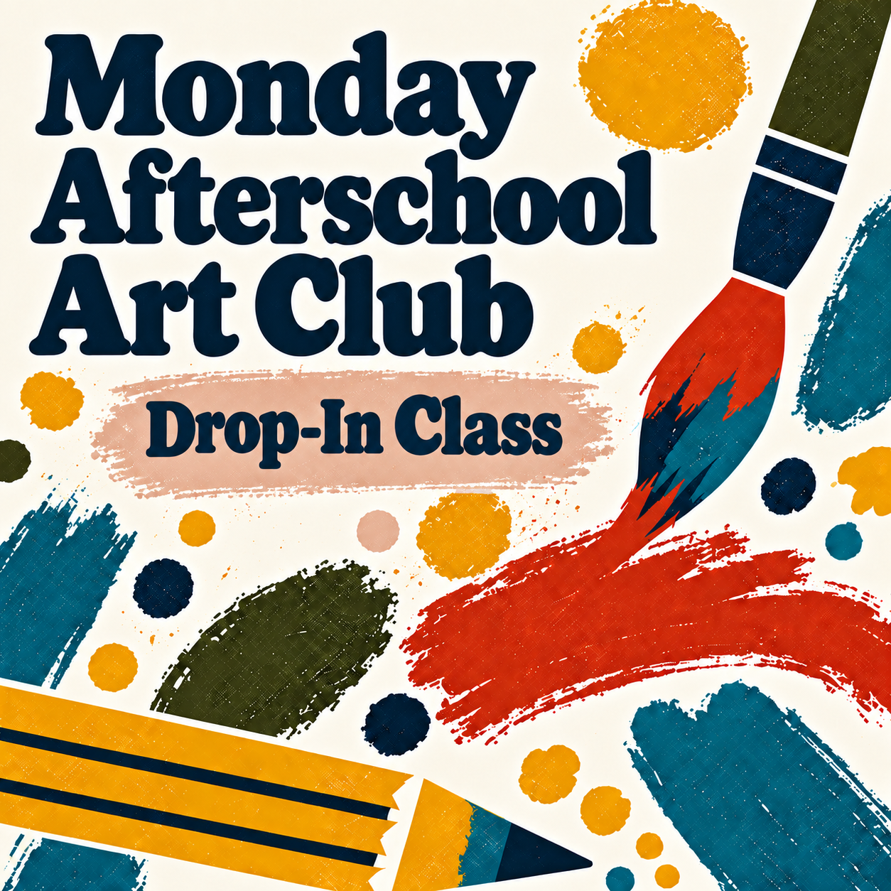 Monday Afterschool Art Club — Drop-in Class