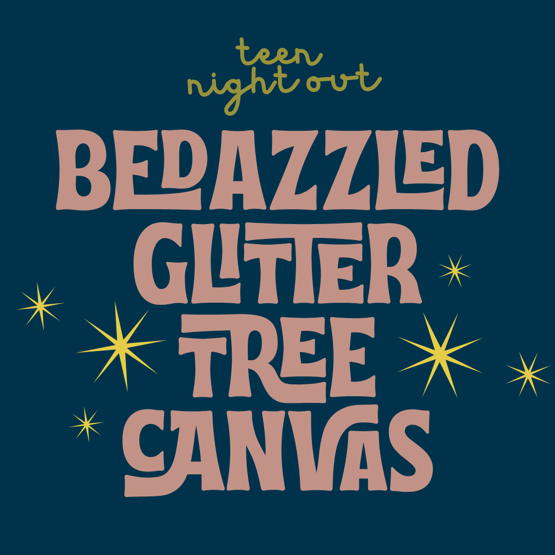 Bedazzled Glitter Tree Canvas