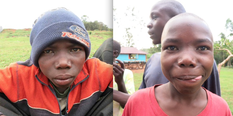 This is Brian "Samaki" Peter. Orphaned and abandoned at the age of four, Samaki lived homeless on the streets of Kenya for NINE years. When we first met him, he was addicted to huffing glue and lived in a dumpster. Because of displaced anger and a lifelong history of dissapointment, he would throw stones at students in their crisp school uniforms who had the nerve to pass him. His grim future consisted of sniffing glue until he became brain dead by the age of 20, or dying from a curable cause like an infected cut or lack of clean water. Since coming to live at the Keumbu Rehema Childrens Home over six months ago, he has thrived both at home and in the classroom; something even he thought was impossible to accomplish. Now he is completely sober and completely happy; and if his old self met his new self, a stone would most definitely be thrown.