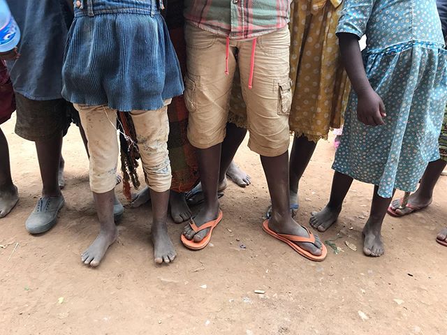 Whenever our feet hurt, we need just look around to be reminded how lucky and grateful we are to have shoes. #thewalkafrica