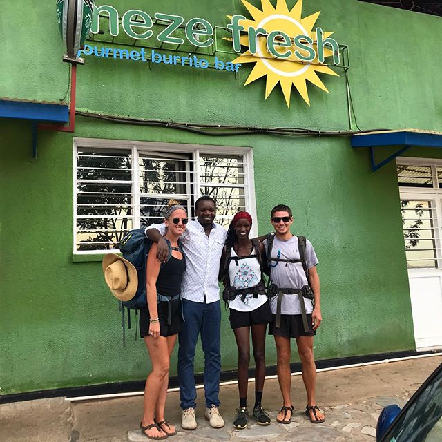 Murakoze cyane (Thank you so much) @ngadezo05 of @mezefreshrw for giving us a true Rwandese welcome and for sharing @thewalkafrica&rsquo;s success by providing discounts to everyone today! The burritos were delicious; we couldn&rsquo;t imagine #thewa