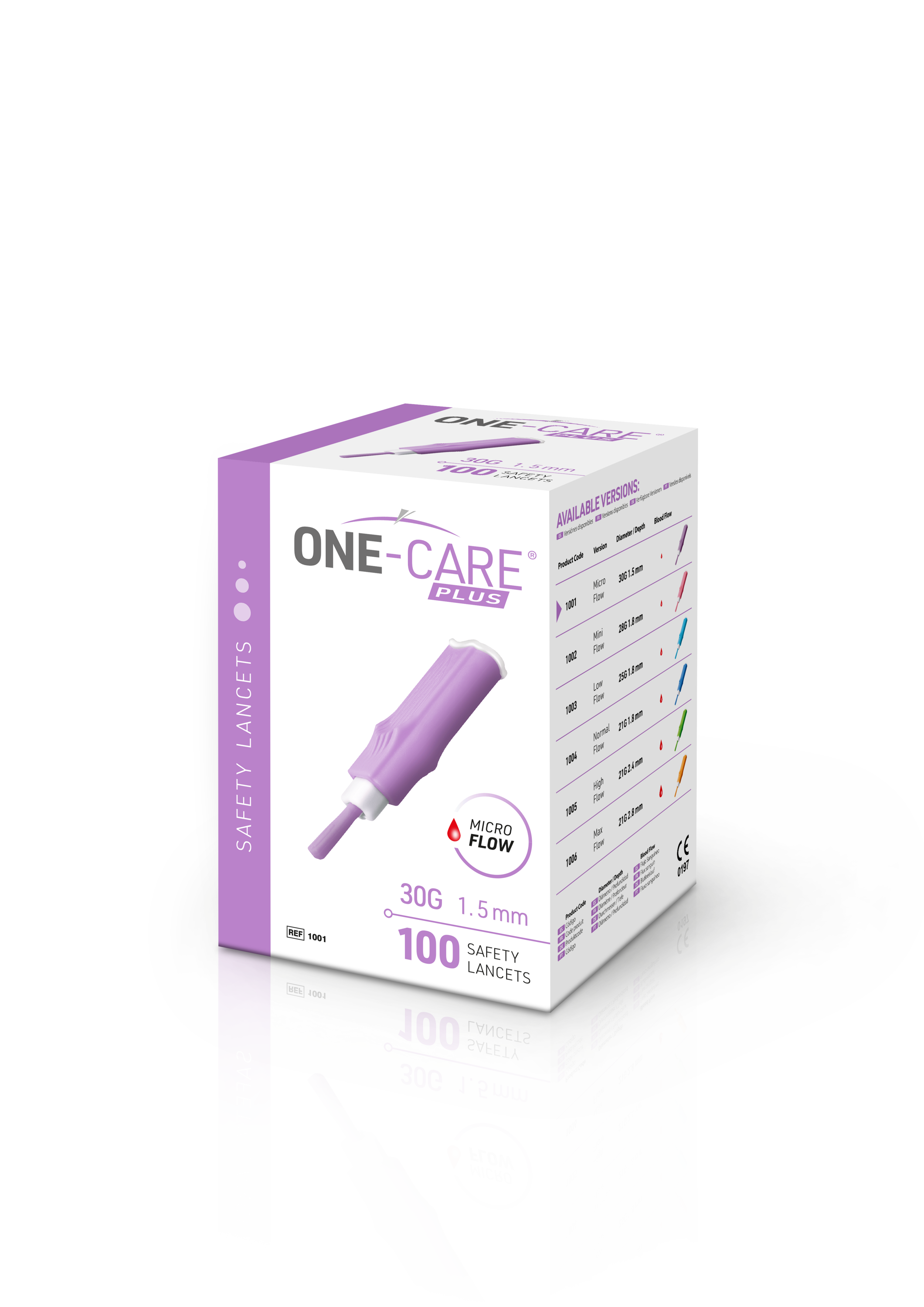 One Care Plus Safety Lancet 30G 1.5mm_render_right.png