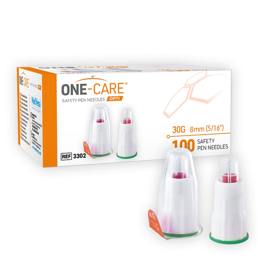  MediVena ONE-CARE Pen Needles 32G x 4 mm (5/32''), 100