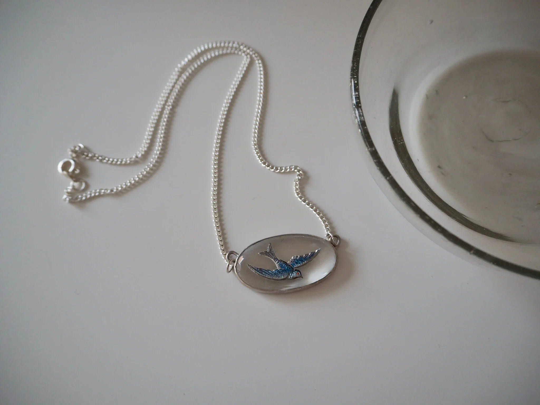 antique blue bird glass necklace.jpeg