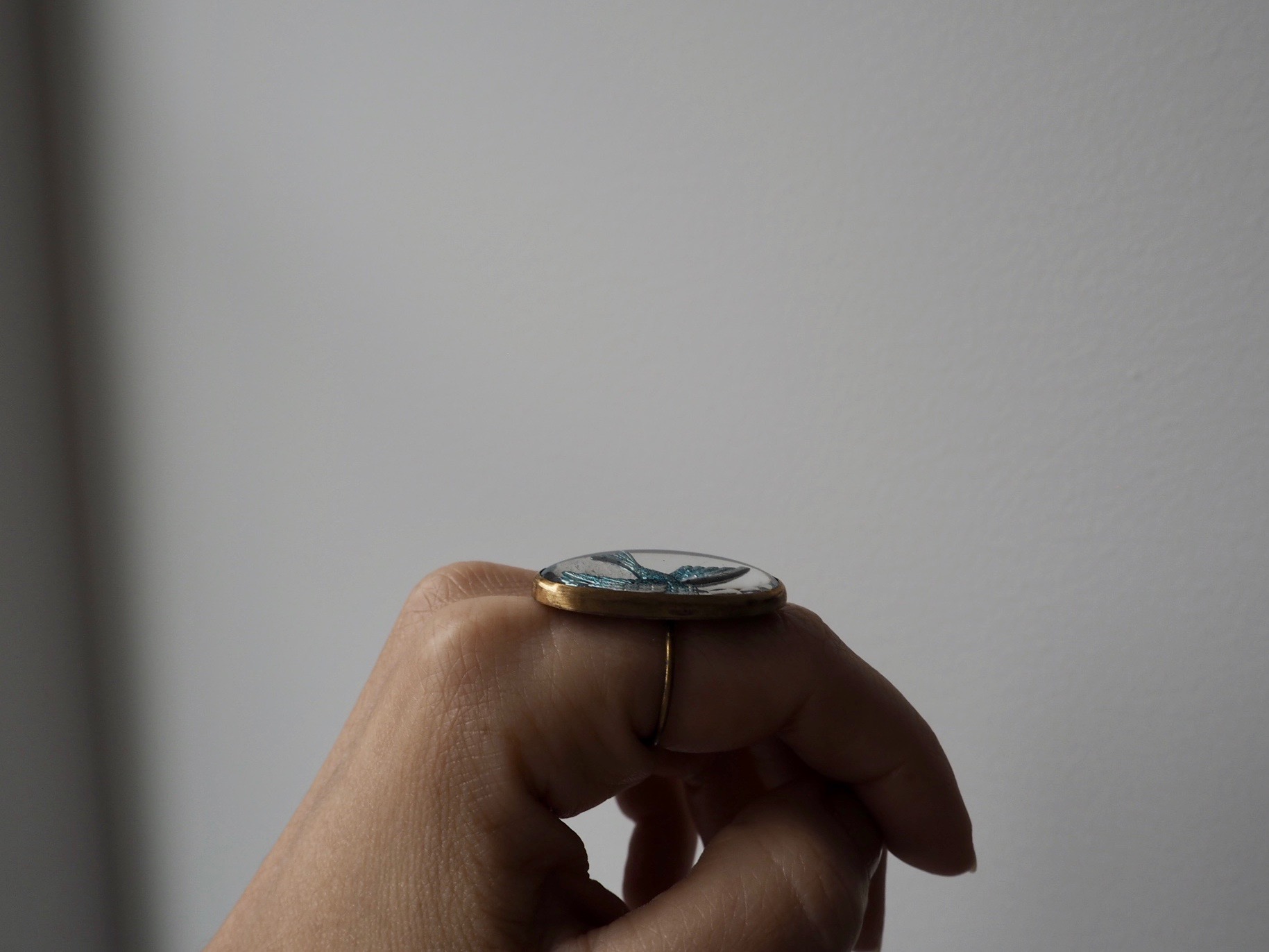 glass intaglio blue bird ring.jpeg
