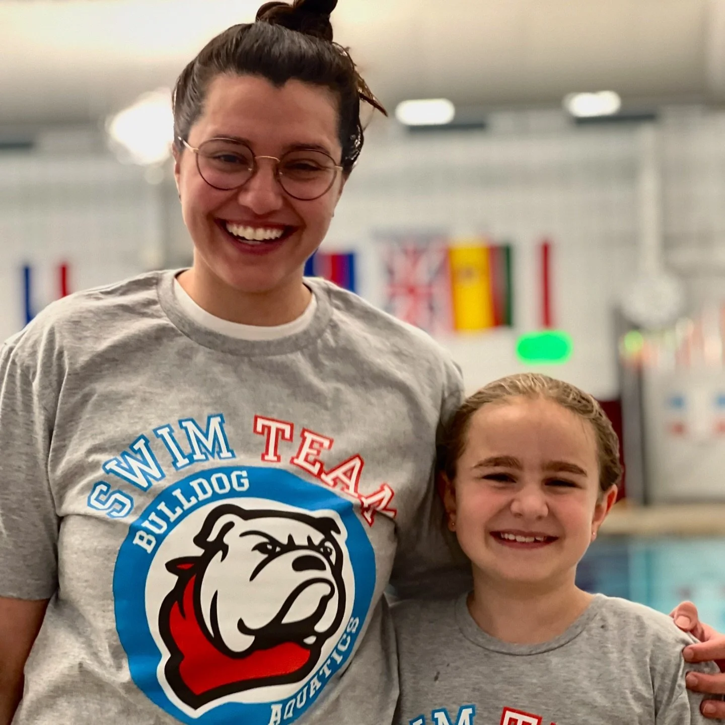 New team T-shirts for our awesome BULLDOGS 🐶! 
Our SWIM 🏊🏼‍♂️ TEAM is getting better and better! 
Can’t wait for the full team picture! 
#godawgs