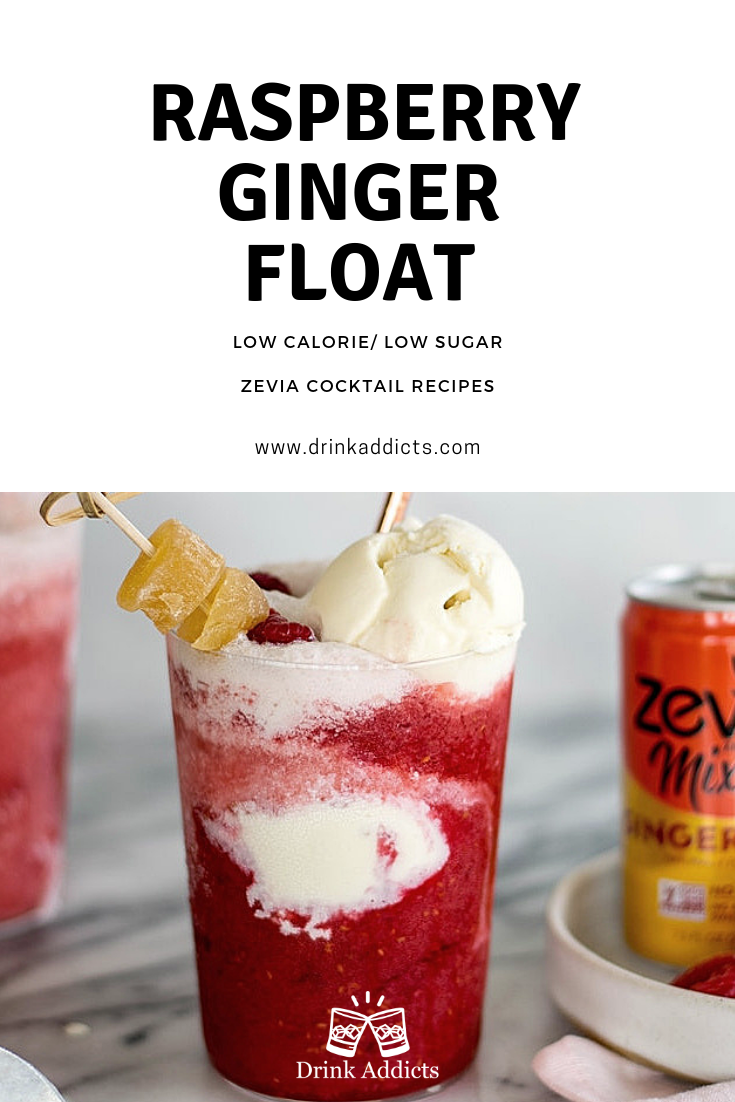Raspberry Ginger Float Recipe Zevia Cocktails — Let's Drink!