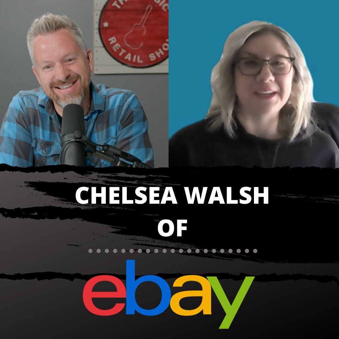 New episode out now!  We talk selling guitars on @ebay with Chelsea Walsh, Senior Category Manager, Media &amp; Musical Instruments.  Hit the link in our bio to check it out!