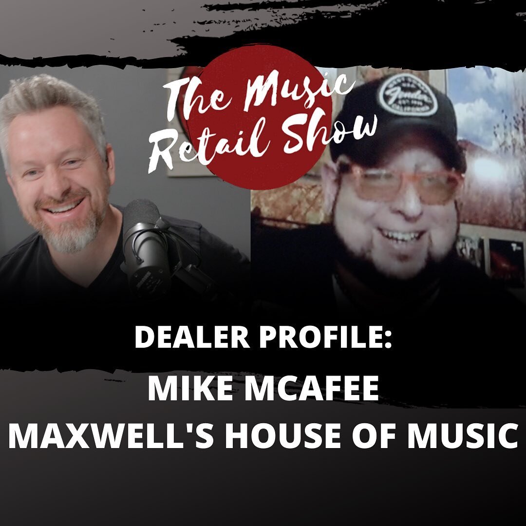 New episode available now!  We sat down with Mike Mcafee, buyer and sales manager for @maxwellshouseofmusic to discuss all things music retail.  Mike has over 30 years experience in music retail with a unique, fun, and informative approach!  Hit the 