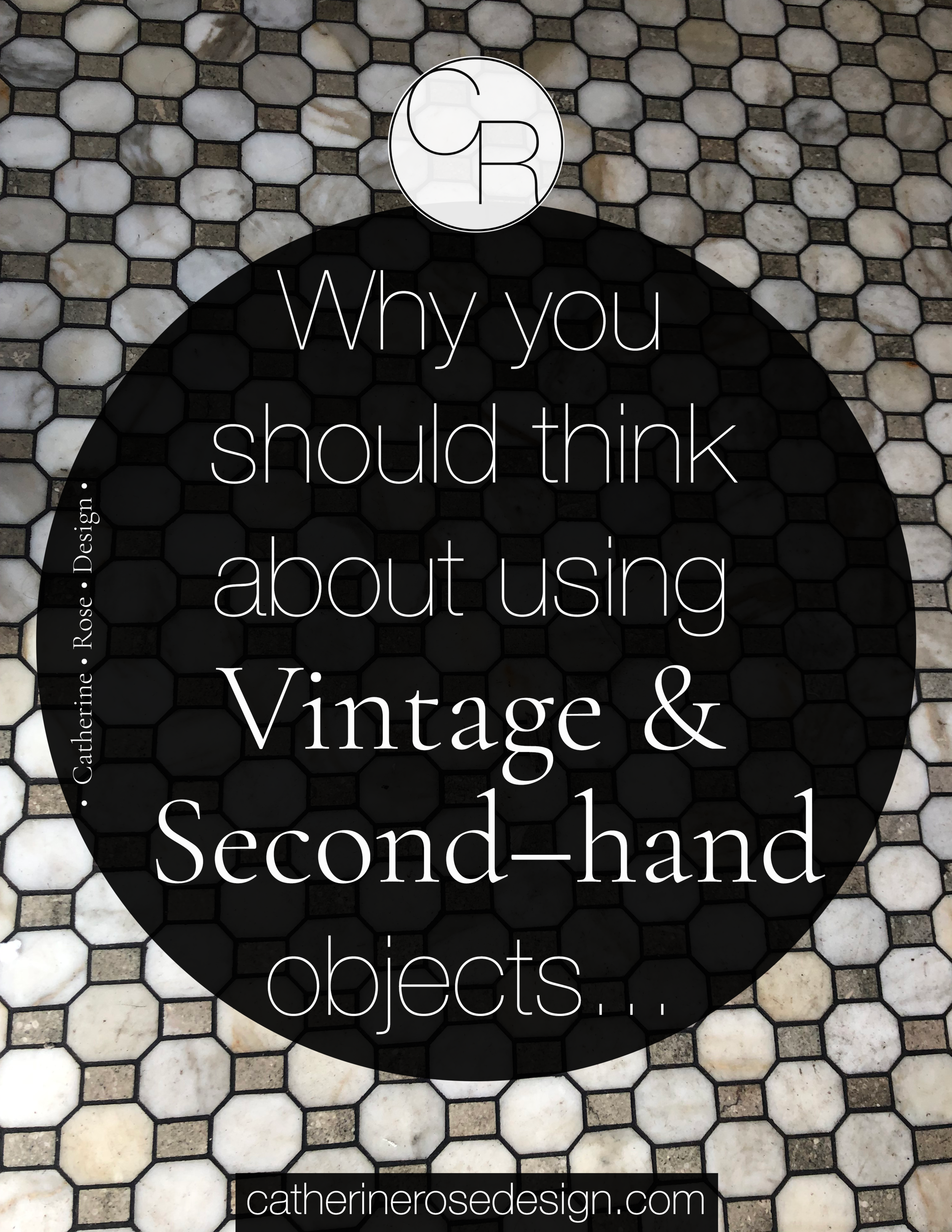 Why you should think about using vintage and second hand objects...