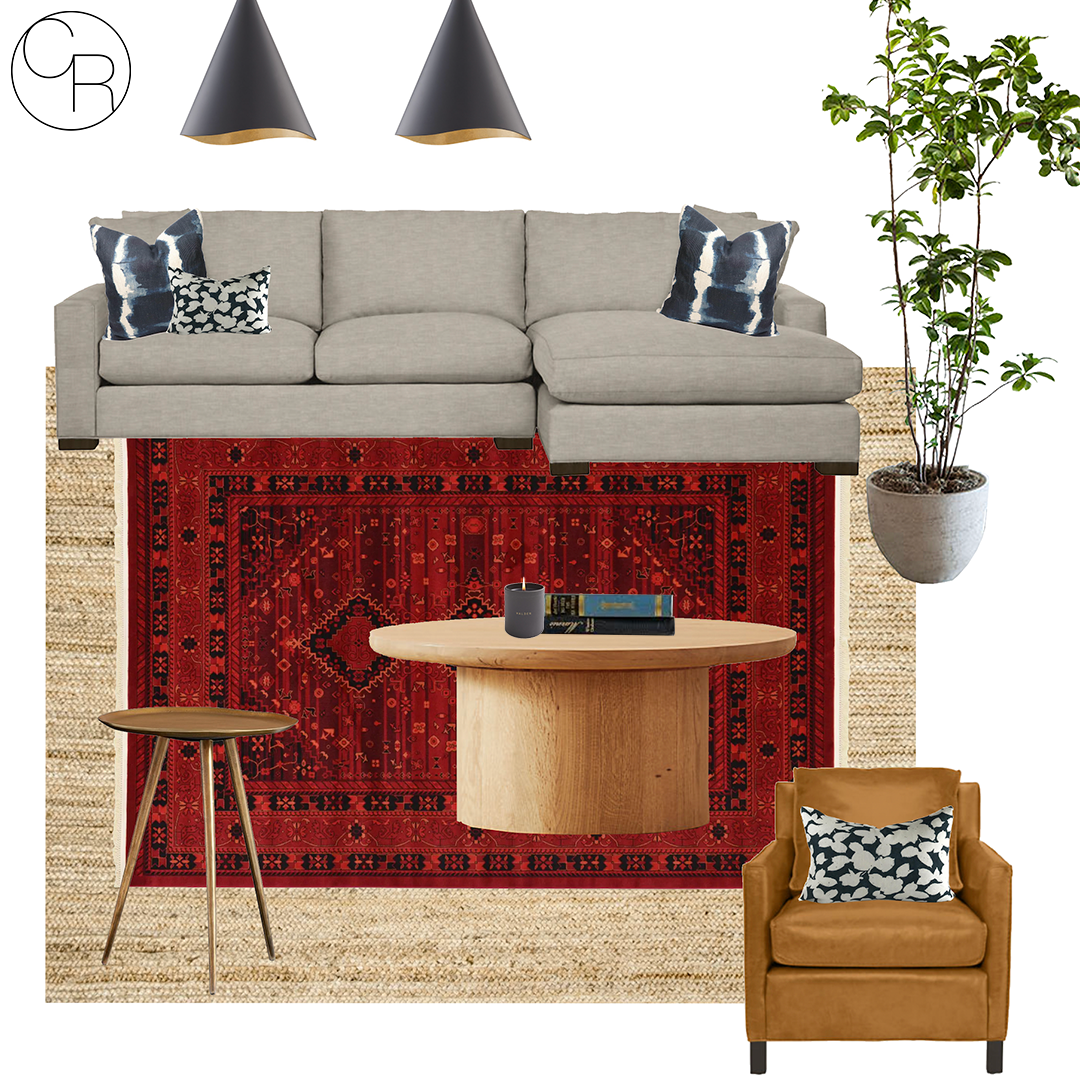 online 3d interior design board of dining room warm colors