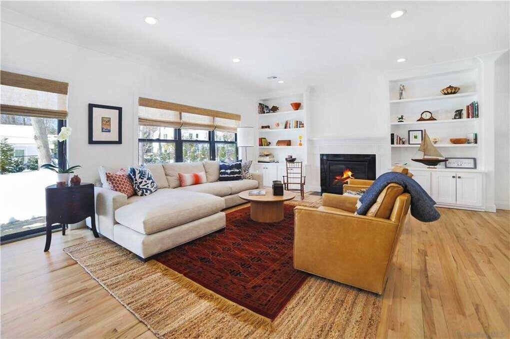 interior design photo long island new york design project family room 2 fireplace