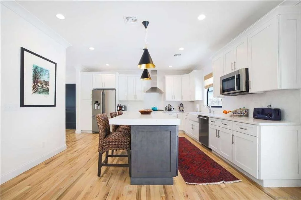 interior design photo long island new york design project kitchen end view