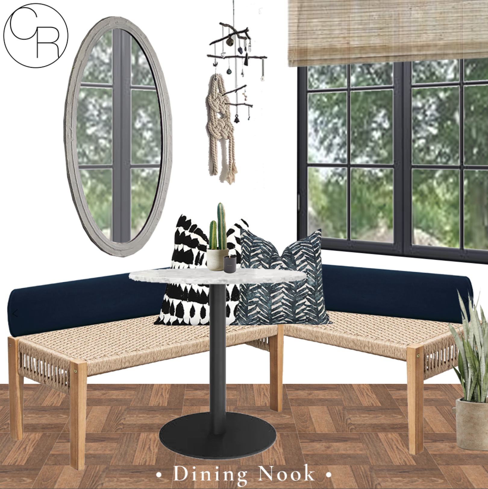 online interior design board dining room design nook