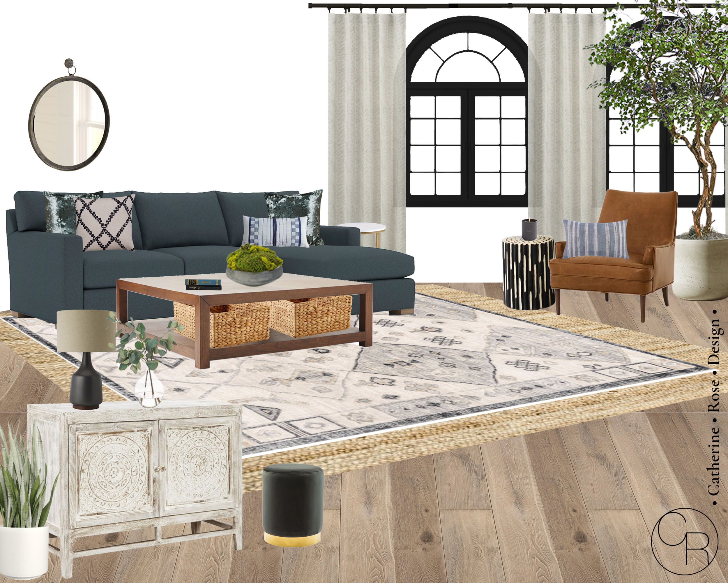 online interior design board family room design modern transitional