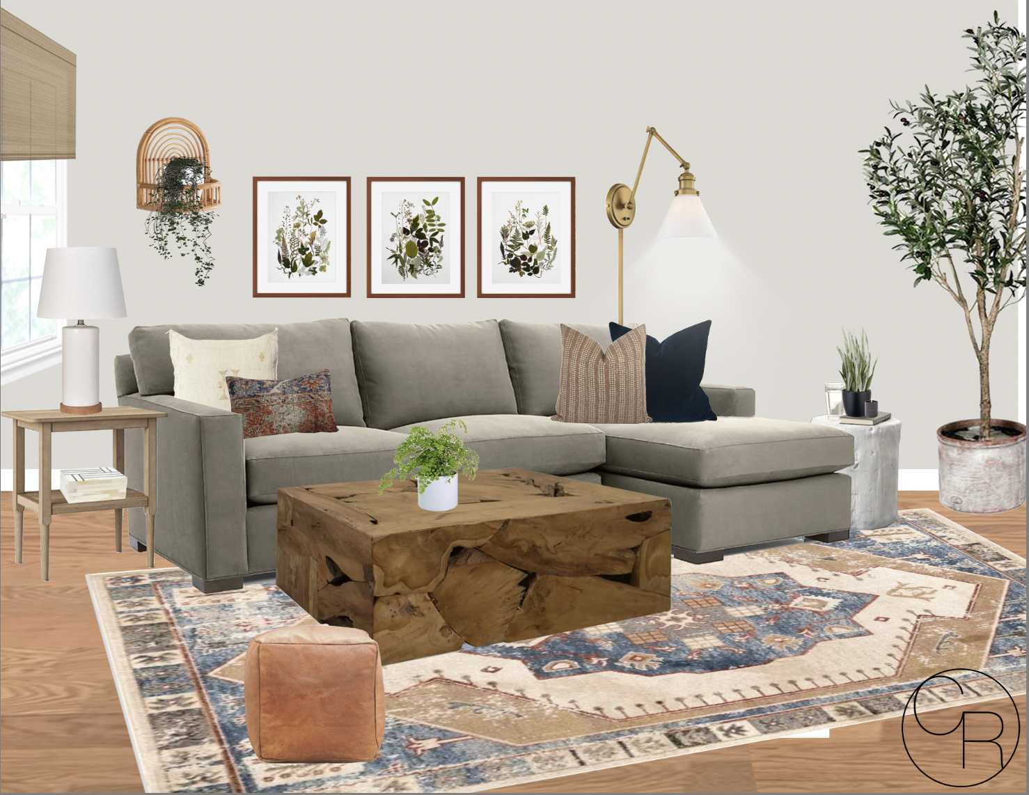 online interior design board family room design natural bohemian