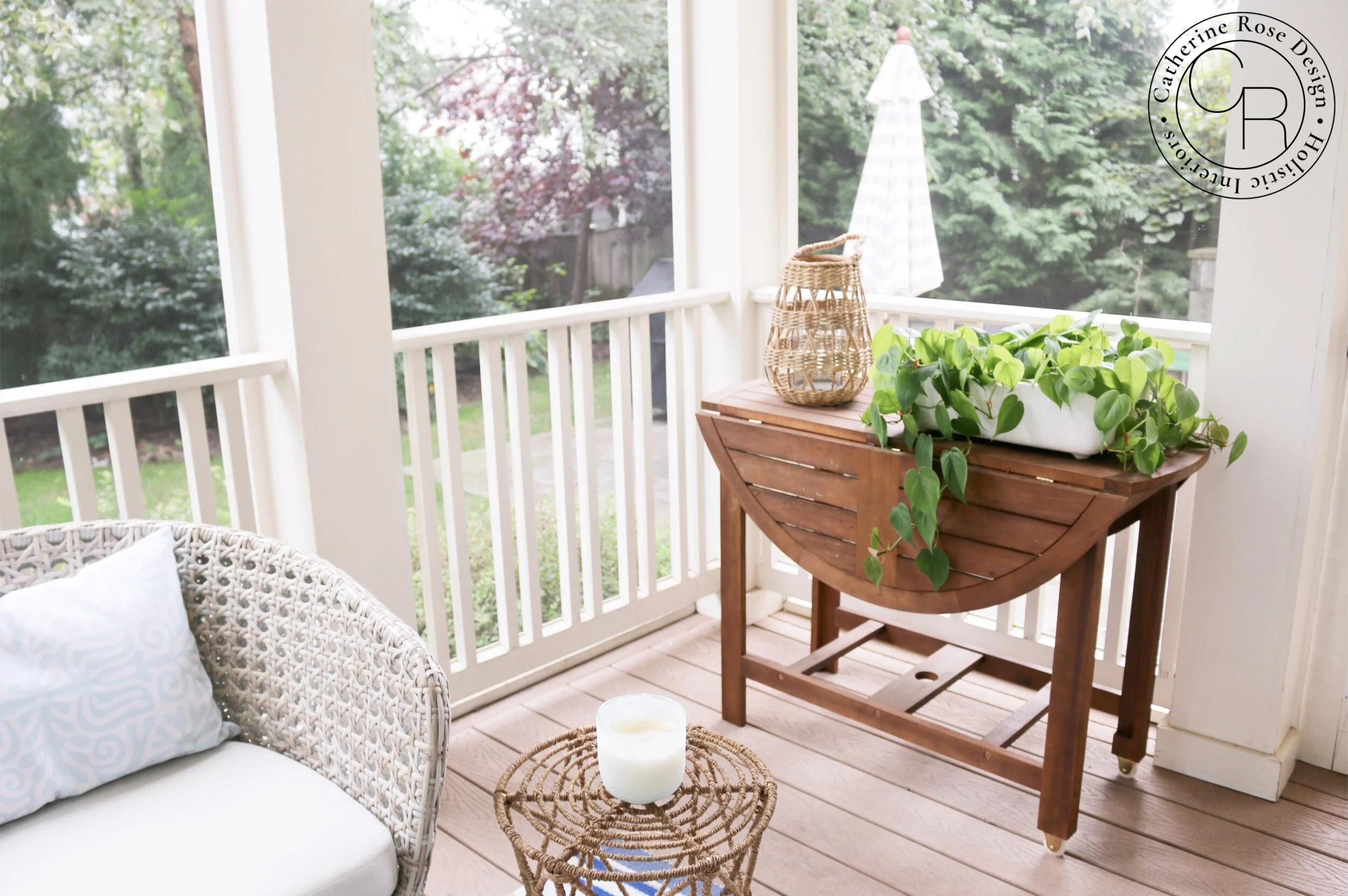 online interior design Arlington living room catherine rose design photo