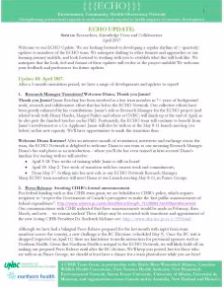 April 2017 ECHO NETWORK QUARTERLY UPDATE