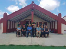 ECHO team members (Margot Parkes, Pierre Horwitz) are welcomed to Rukumo- ana Marae as part of a launch and site-visit of wetland restoration initiative involving ECHO collaborators at Manaaki Whenua/ Landcare Research, working with the Ngāti Hauā Mahi Trust.