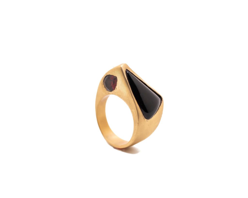 Onyx Fang and Garnet Ring