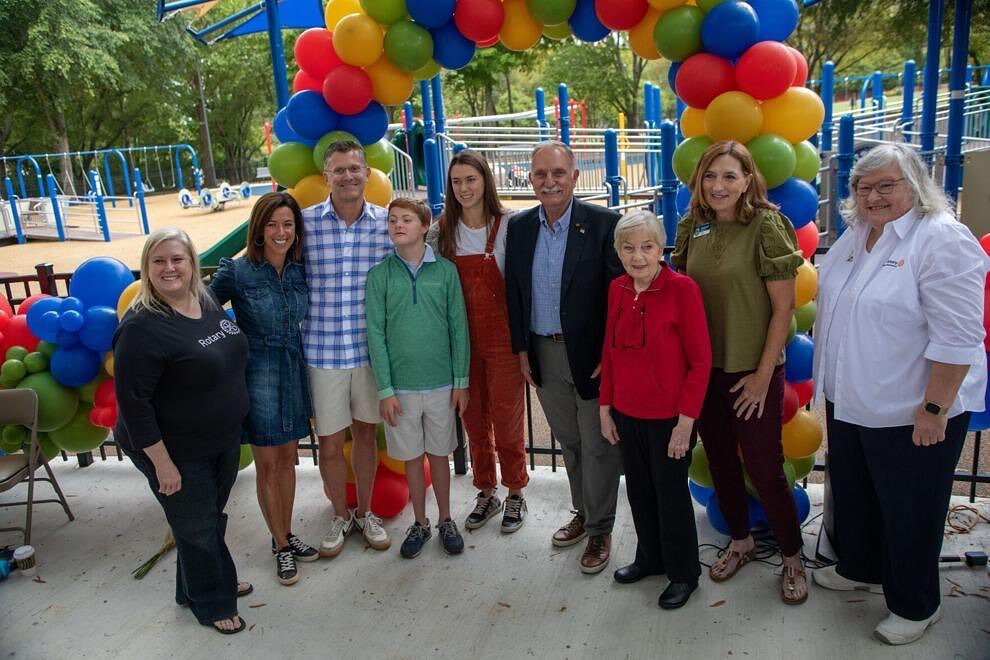 Ribbon cutting (last Saturday) at the new Inclusive Playground in Granny White Park.  Named &ldquo;Miles Together&rdquo; thanks to a donation from the Peck family in honor of their son, Miles Peck.  What an amazing day to see kids of ALL abilities pl