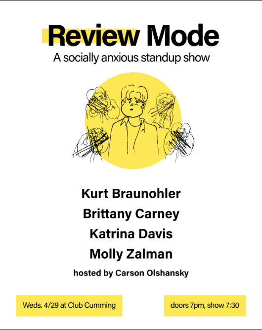 Review Mode with Carson Olshansky at Club Cumming