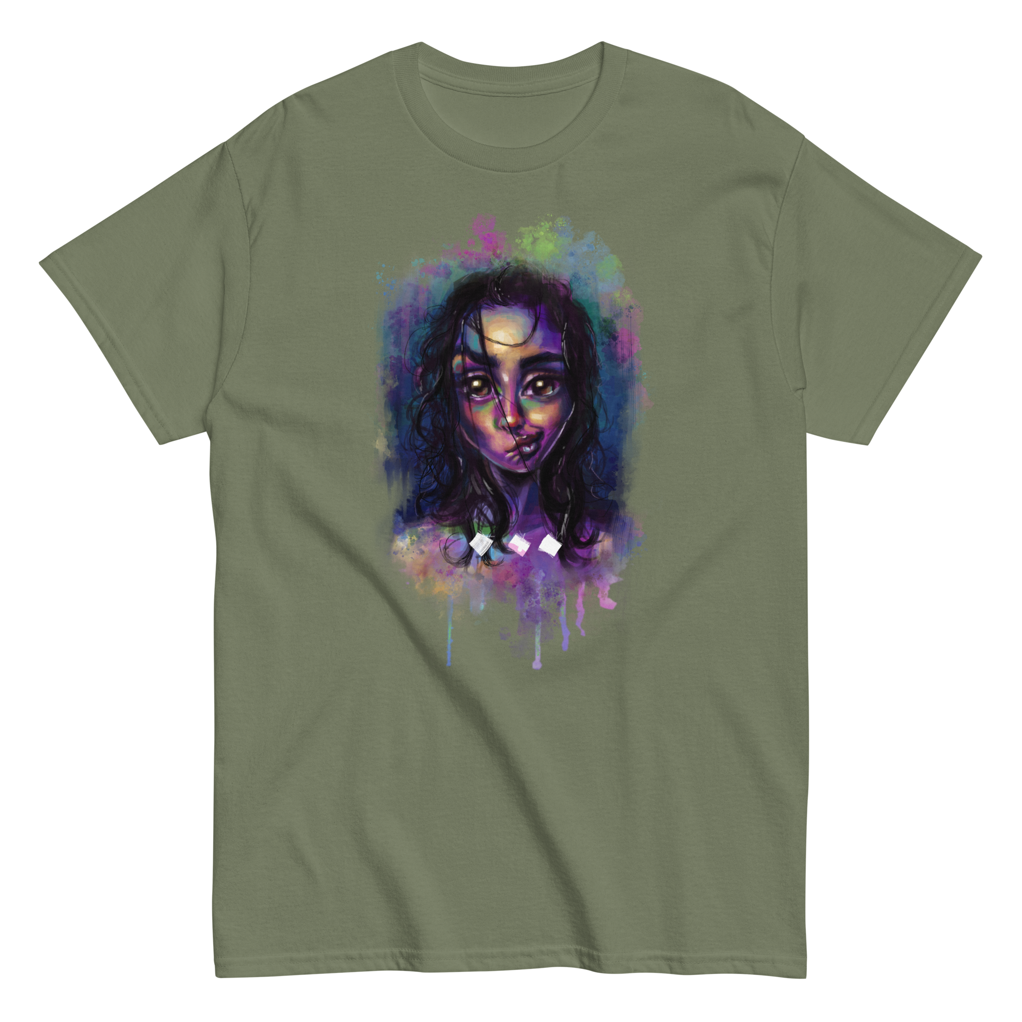 unisex-classic-tee-military-green-front-6700876d70ada.png