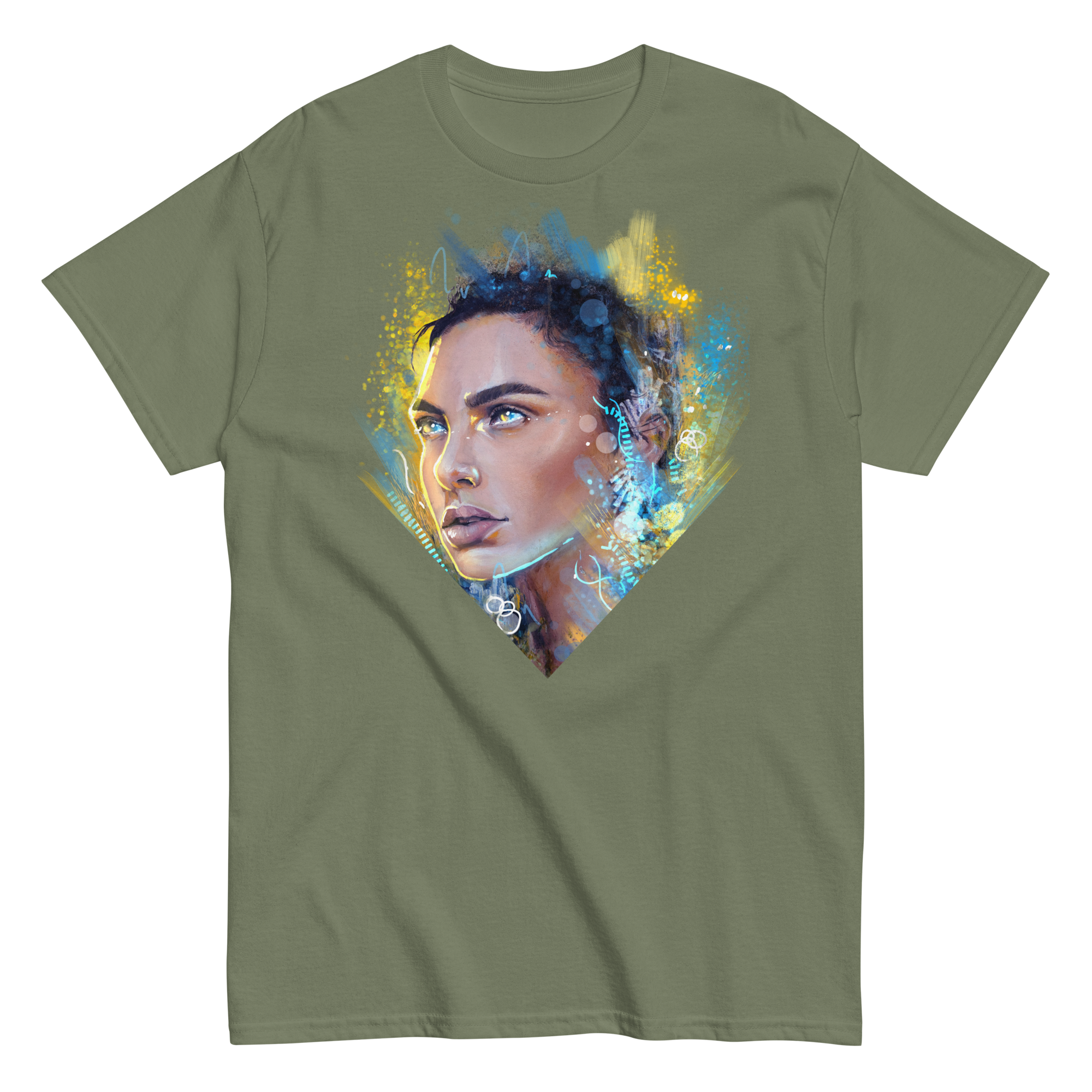 unisex-classic-tee-military-green-front-6700c5bf1369c.png