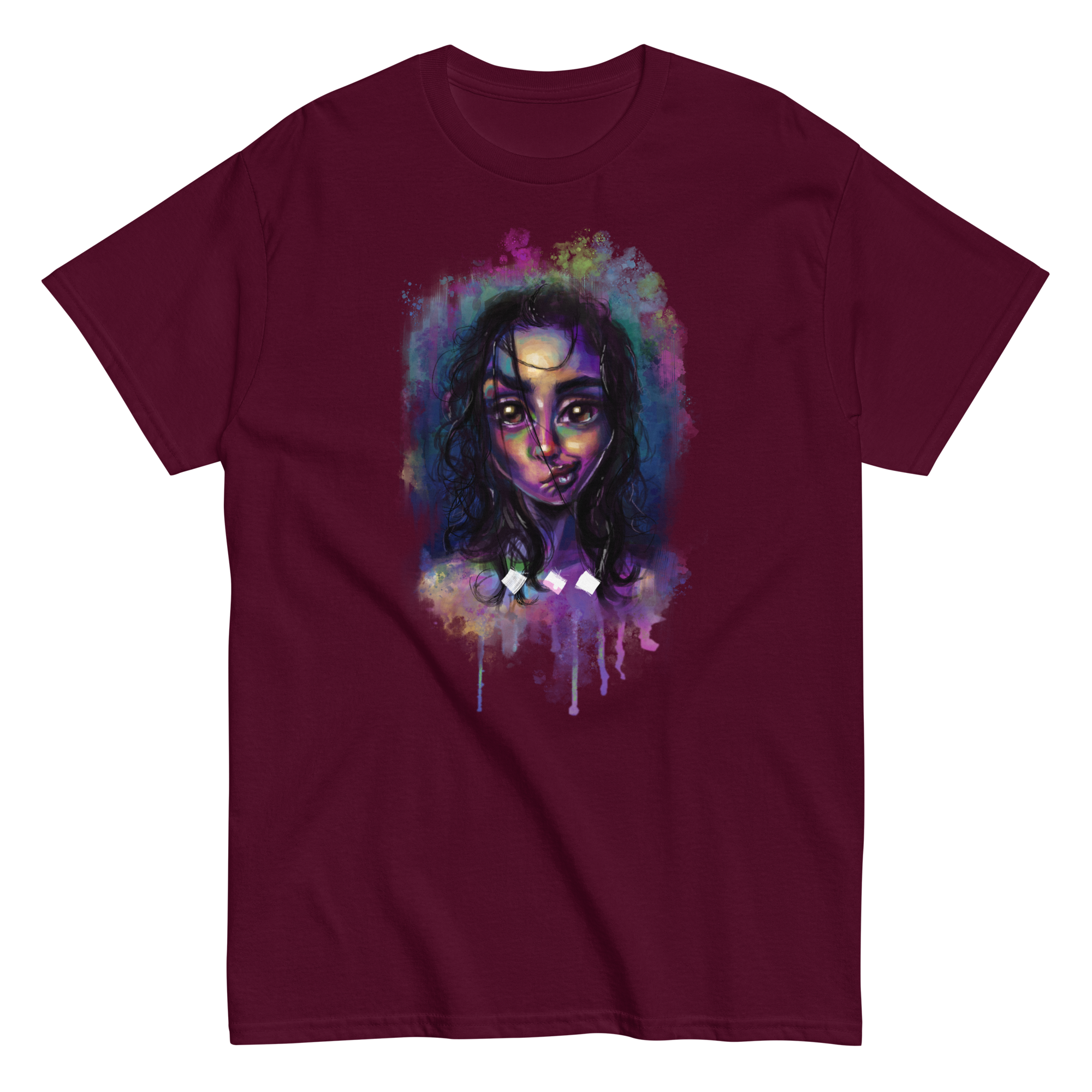 unisex-classic-tee-maroon-front-6700876d592ef.png