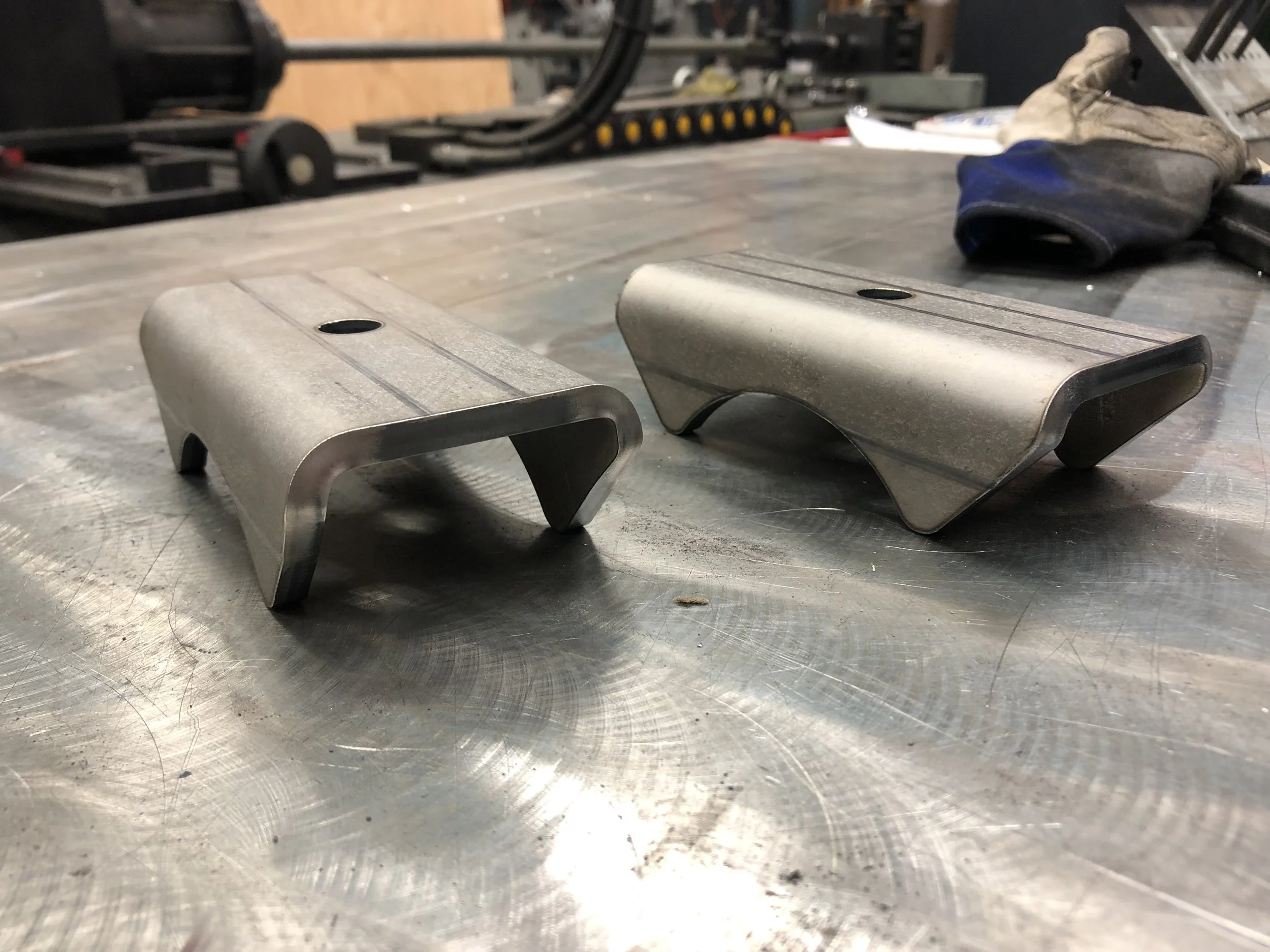 3.375" Diameter Low Profile Leaf Spring Perch Pair — Pacific Bending Inc.