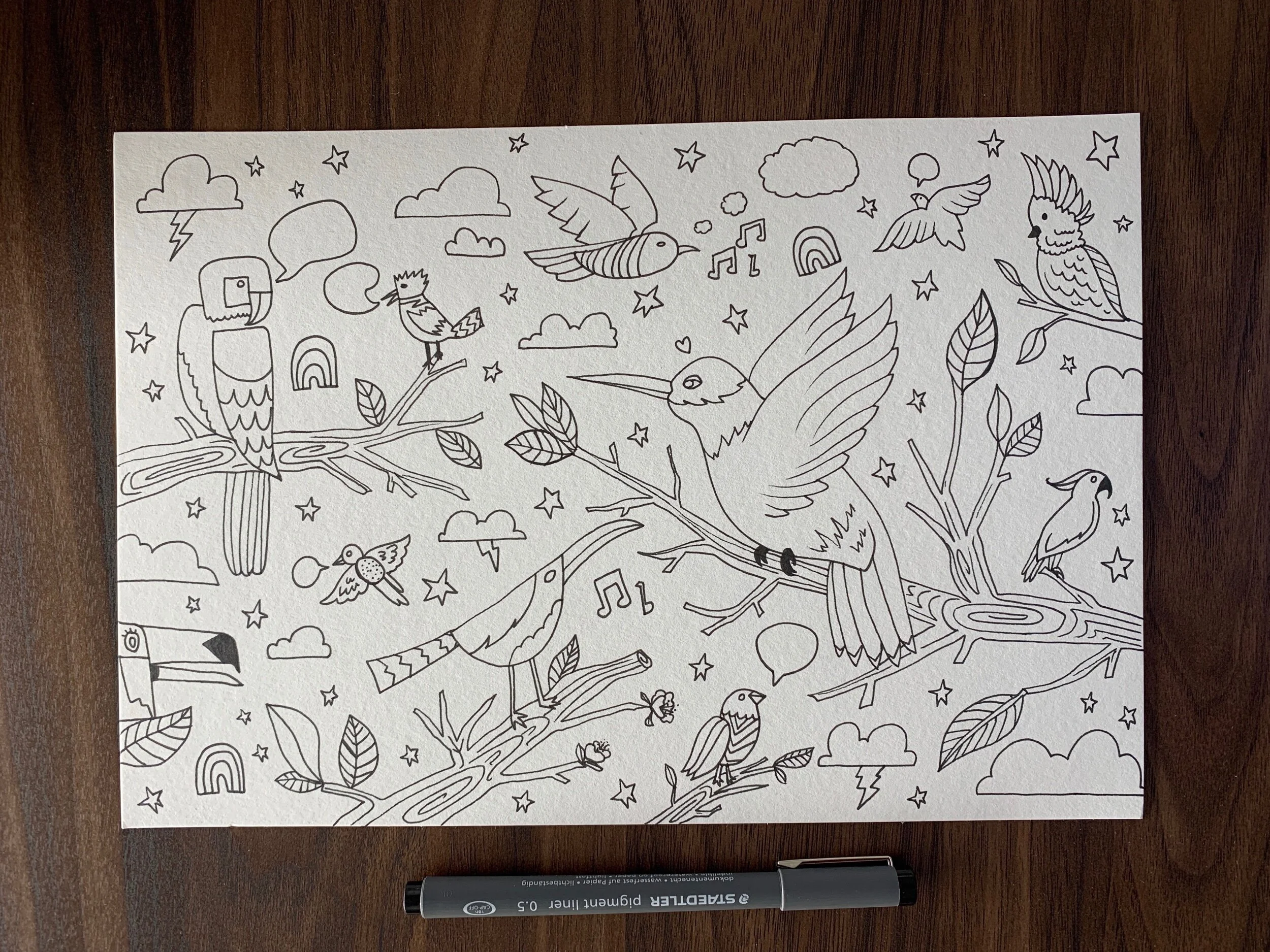 Create Your Own Coloring Book Page [DRAWING]