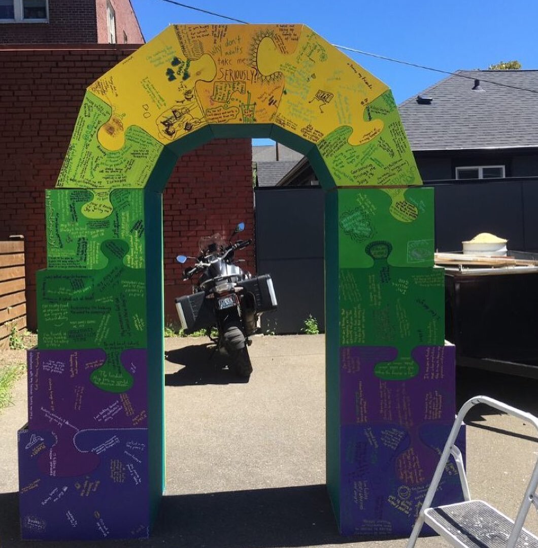 ✨ finished product ✨Here are a couple pictures of our final mental health archway! We have you and our community to thank for the amount of collaboration, effort, and support it took to bring this 6-month project to life!!