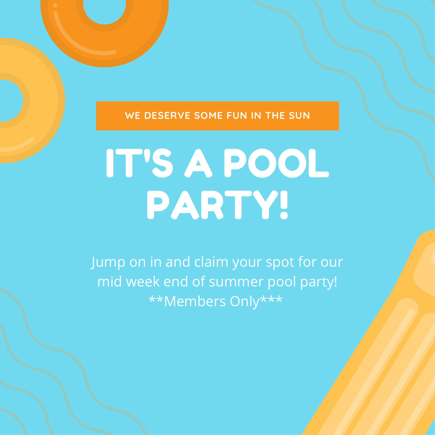 End of Summer Pool Party