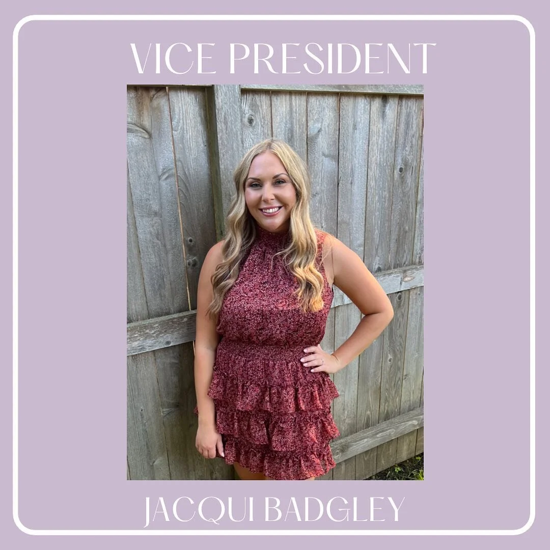 Let’s keep the introductions going…supporting this year’s President, we have our fabulous VP, Jacqui Badgley!! @jacquibadgley 
Jacqui has been a member of BJWC for 3 years serving on many committees and co-chaired the 2021 Hope Di