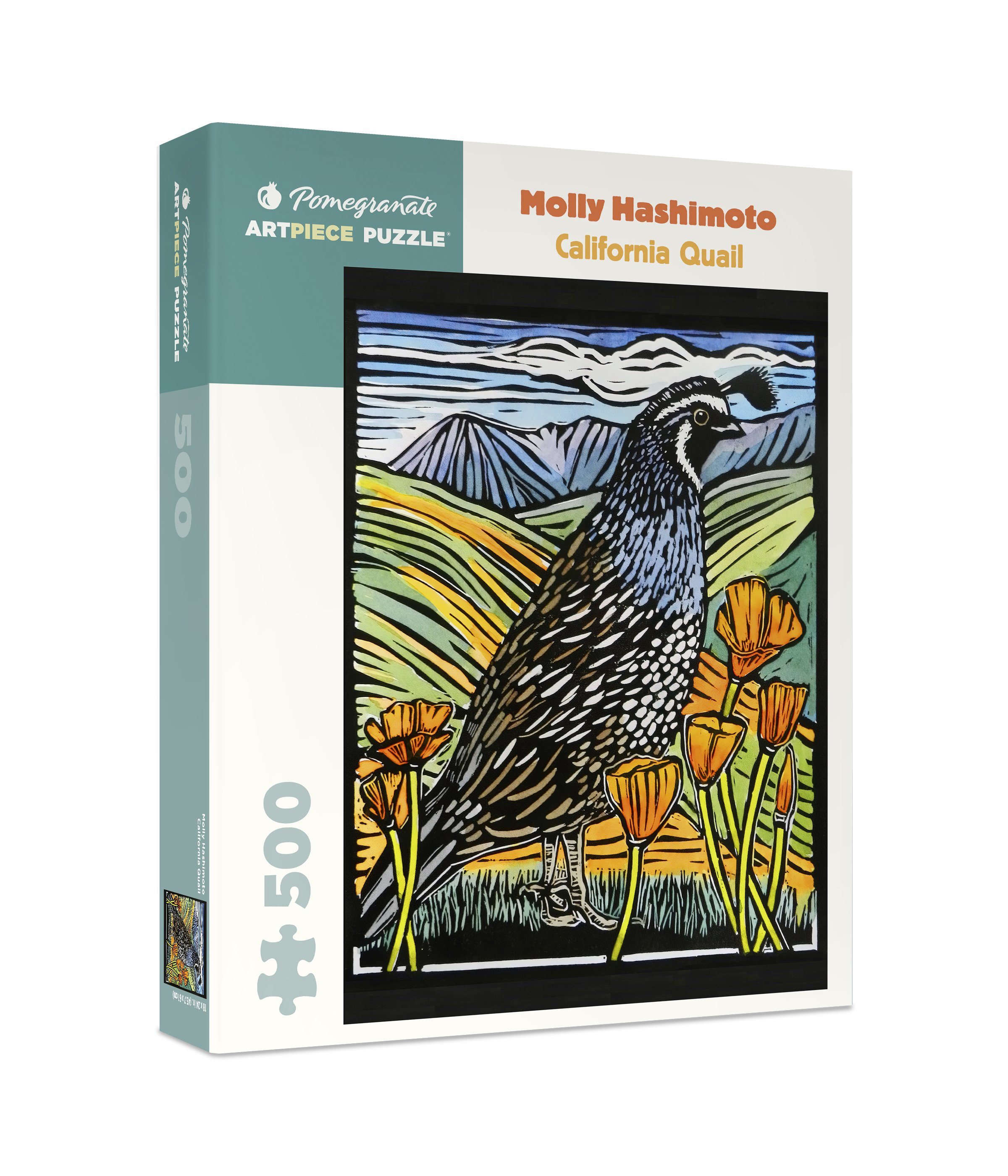 California Quail and Poppies Jigsaw Puzzle