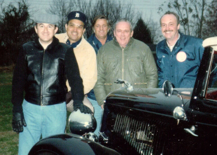 (L to R)Howard Crawford, Joe Viviano, Bob Selby, Dick Wezeman & Don Rogers (taken Nov. 1985)