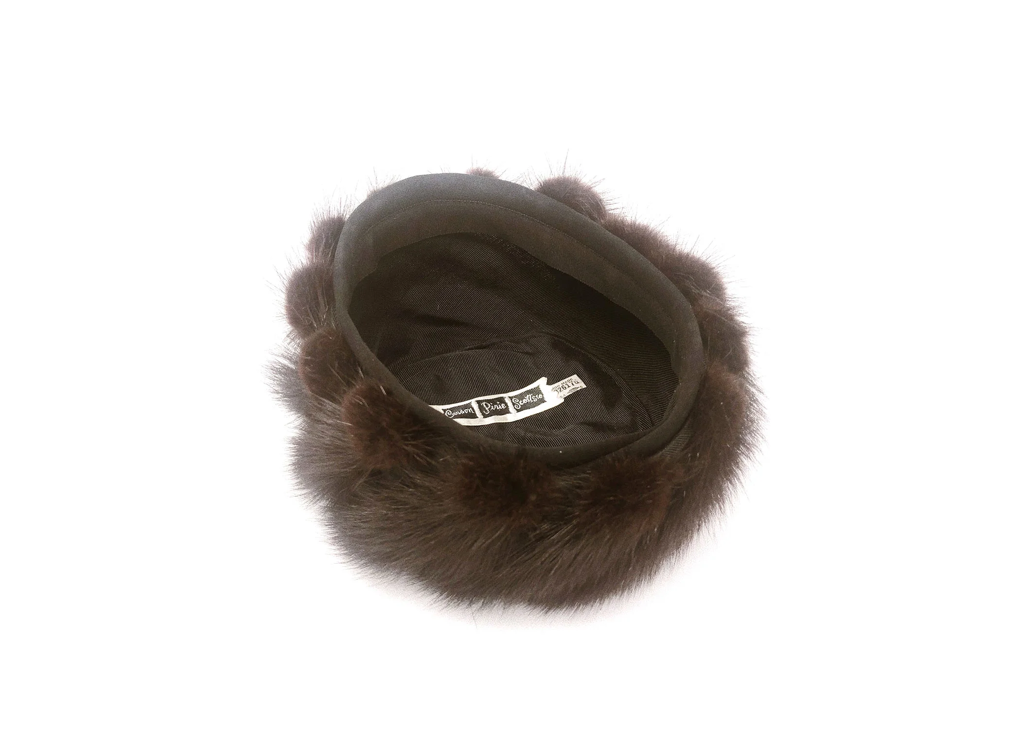 Vintage Fur Pillbox Hat