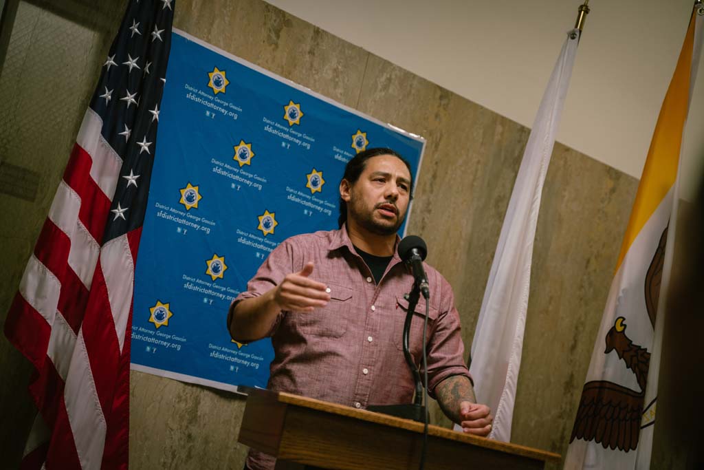 Photographer Brian L. Frank shares how teaching this workshop has impacted him during the opening reception of Visions of Justice.