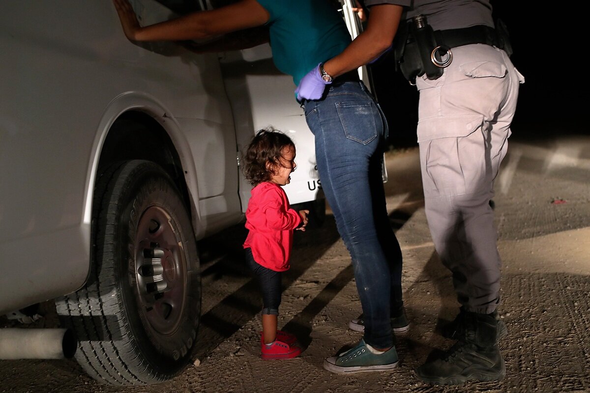 John Moore Crying Girl on the Border June 12, 2018 McAllen, Texas Image © John Moore/Getty Images