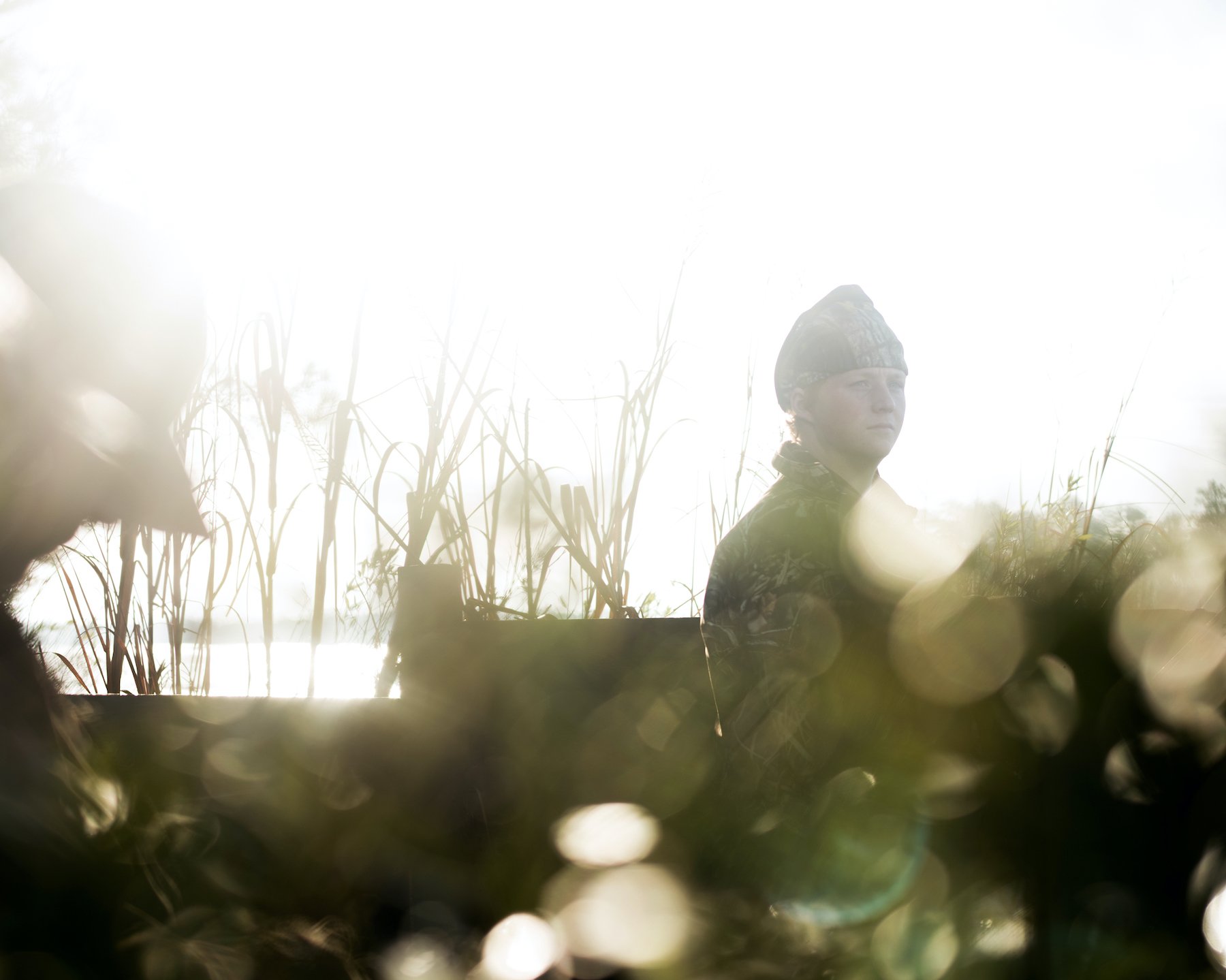  Jeremy Hudson duck hunts in Pamlico County, North Carolina. © Andrea Bruce/Down in the County 