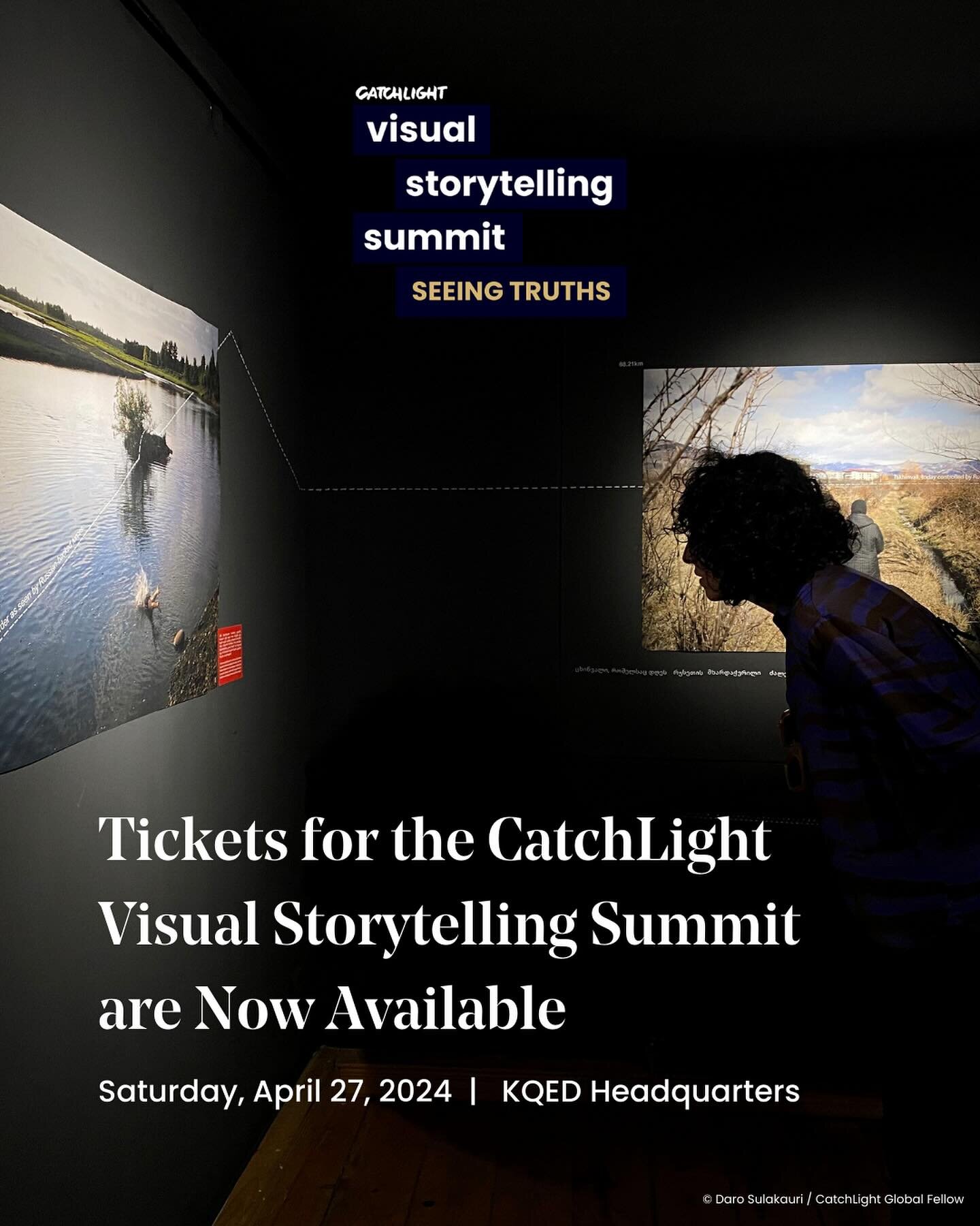 Registration is open for the 2024 CatchLight Visual Storytelling Summit. Join us on Saturday, April 27, @kqed for an immersive day of portfolio reviews, conversation, and community.  Seats are free but limited, so act fast. 

Want to dive deeper into