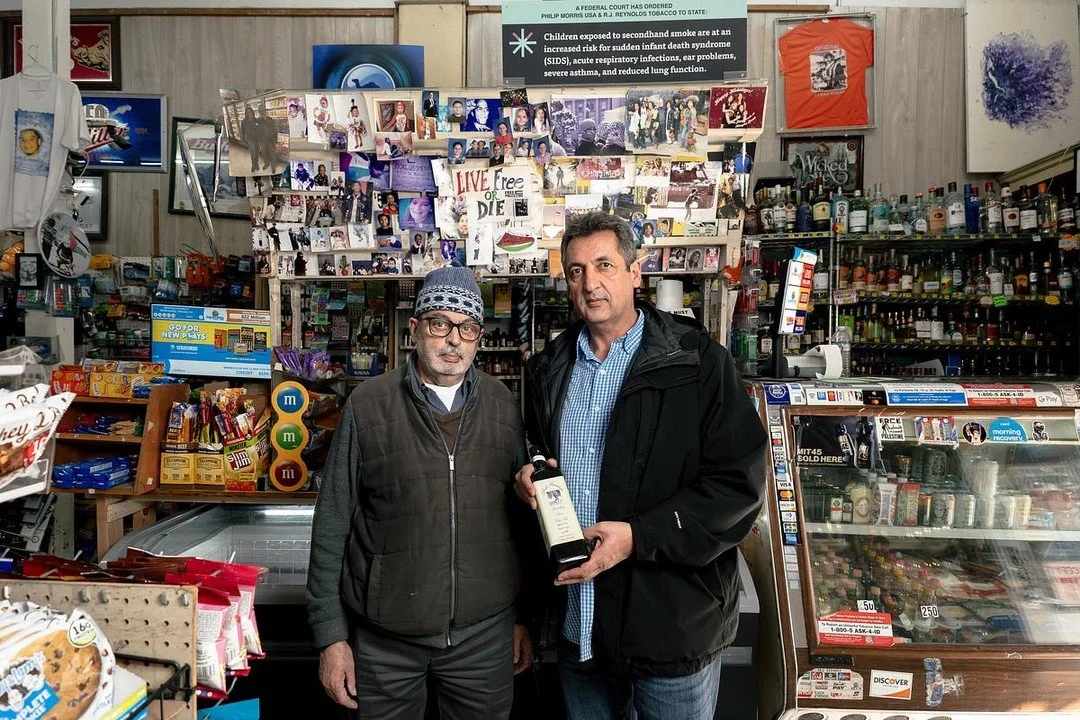 Mohammad Ribhi, right, stands with his father, Ribhi Ibrahim Mohammad, inside O&rsquo;Looney&rsquo;s Market, the Haight Street shop Ribhi opened more than 40 years ago in San Francisco, Calif. Despite climate change, war, and other major challenges, 