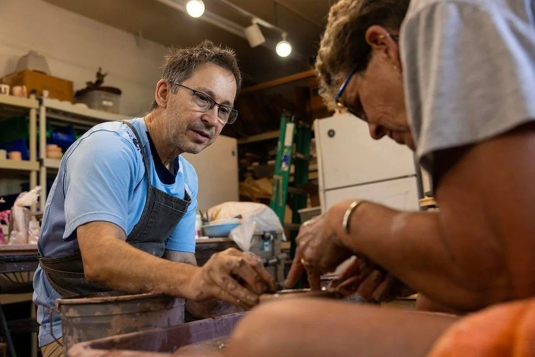 Keith Thomson leads a pottery lesson March 26, 2026, at Firehouse Pottery &amp; Gallery in Fort Worth, Texas, a former fire station repurposed as a ceramics studio and neighborhood gathering space in the Meadowbrook area.

🔗 See the full story by Ni
