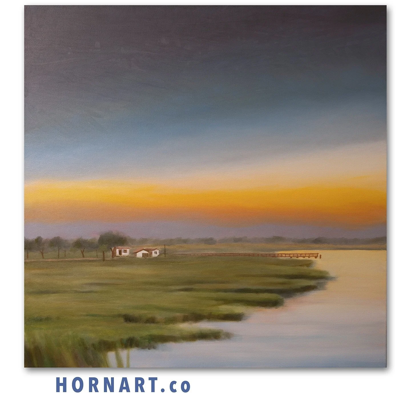 #workinprogress! George&rsquo;s Bait &mdash; St. Simons Island, GA 🦐 24&rdquo; x 24&rdquo; oil on canvas 🎨

#art #artist #artoftheday #artgallery #oilpainting #oiloncanvas #artwork #saintsimonsisland #ssi #sunset #sunrise #marsh #landscape #landsca