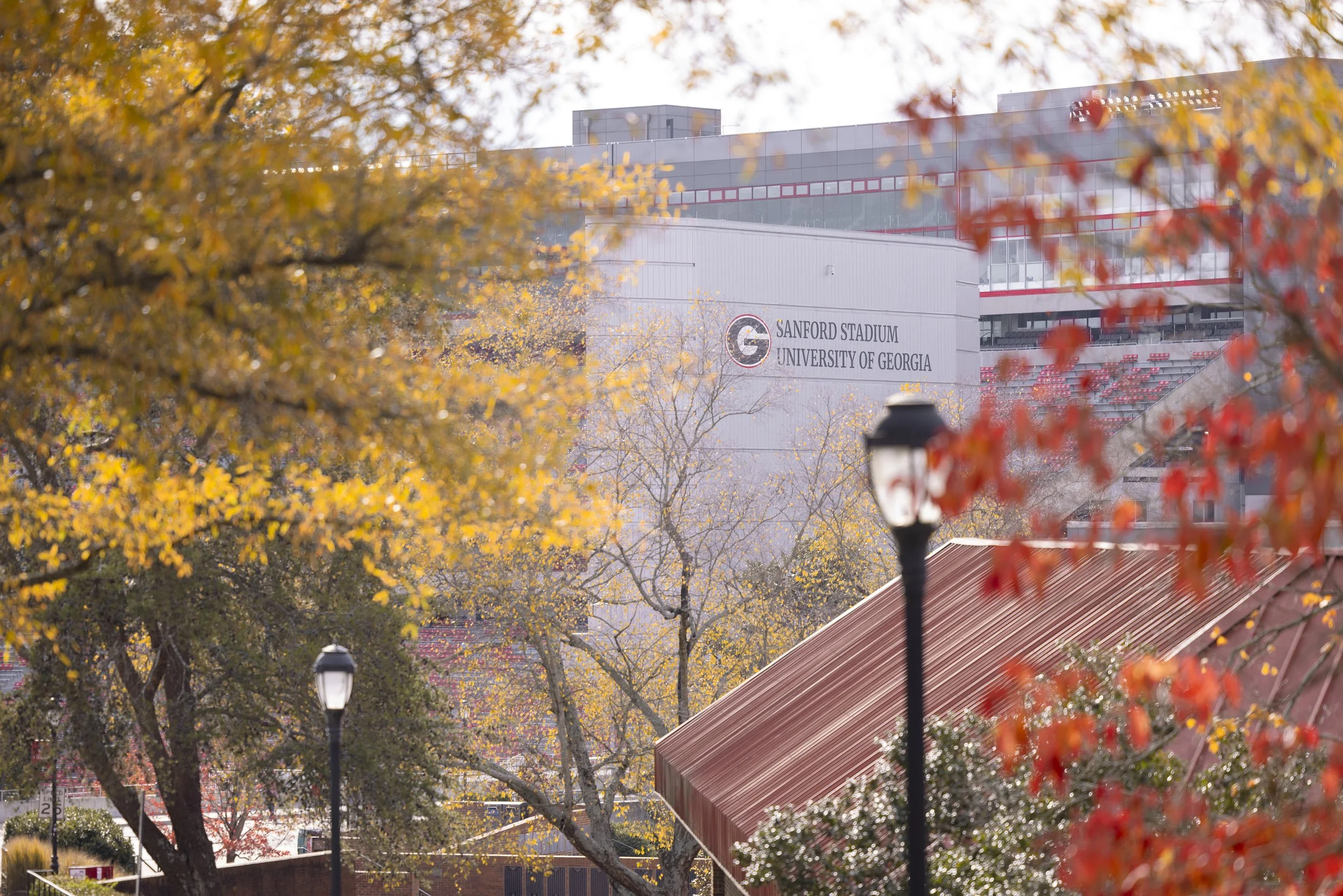 Sanford Stadium in the Fall