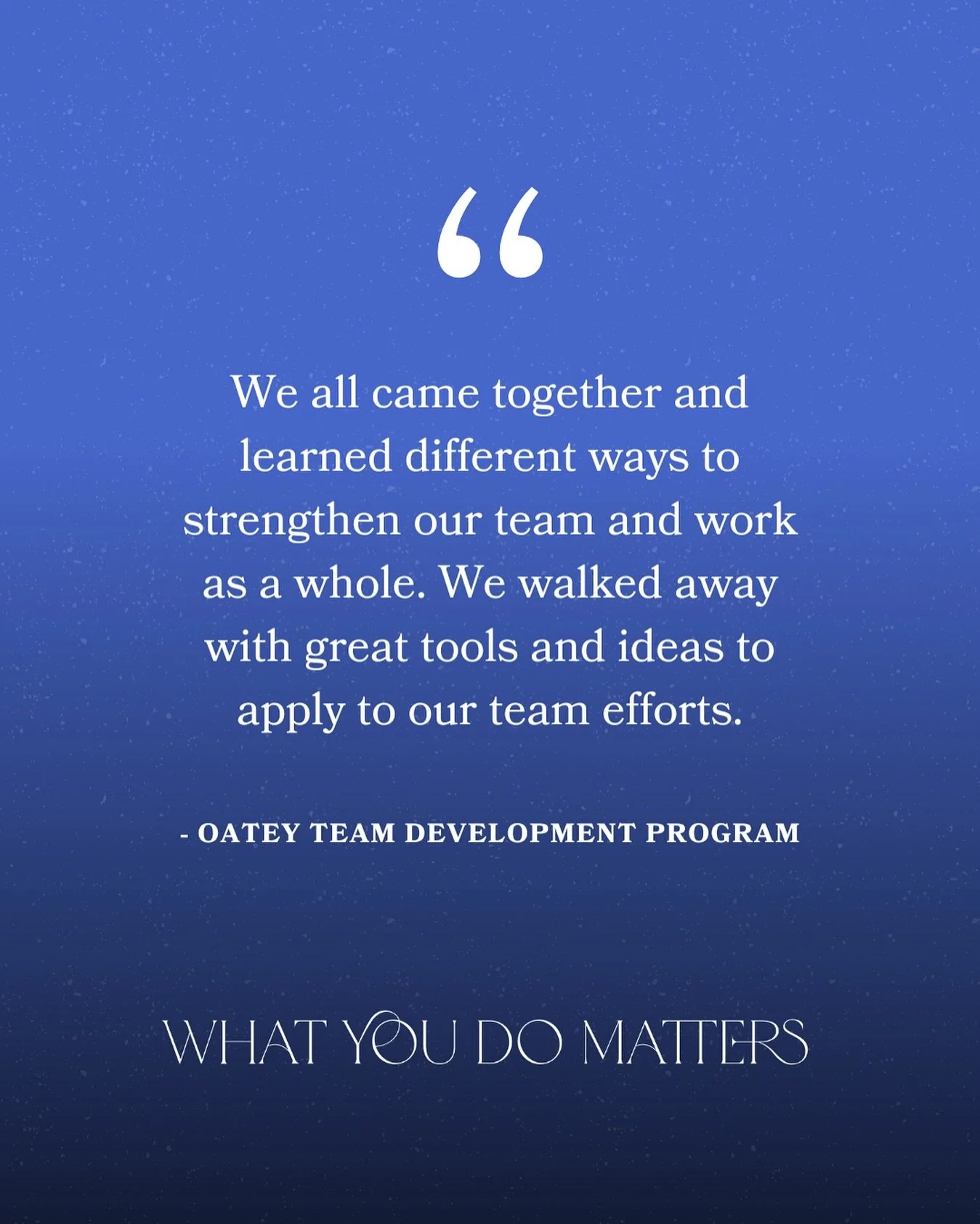 Team development isn&rsquo;t about fixing what&rsquo;s broken ❌ 

It&rsquo;s about building something stronger together.

Here&rsquo;s what one client said about our program: ⬆️

In this program, we worked as a full team to co-create:

✅ When, how, &