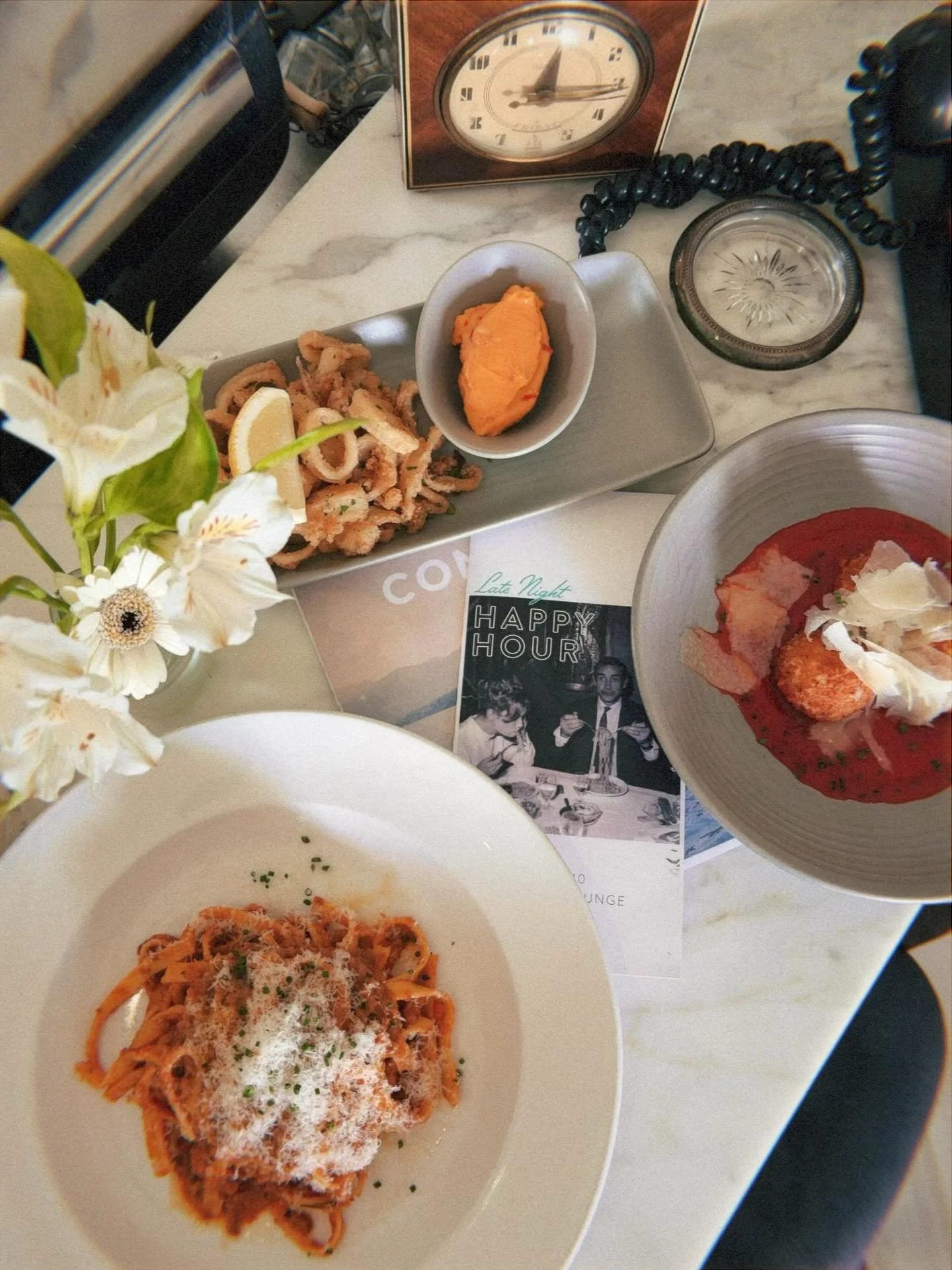 Caesar salad, bolognese and a filet mignon, but you&rsquo;ll have to come for late night happy hour to enjoy 😉 Starting tonight we have this classics menu in our bar and lounge, available from 9-10, seven nights a week. Grab a bottle of our Passing 